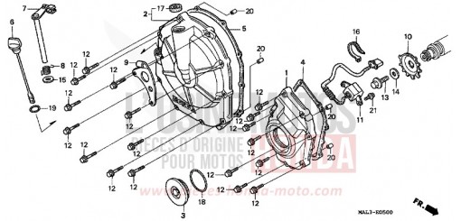 PANNEAU CARTER-MOTEUR D. CBR600FW de 1998